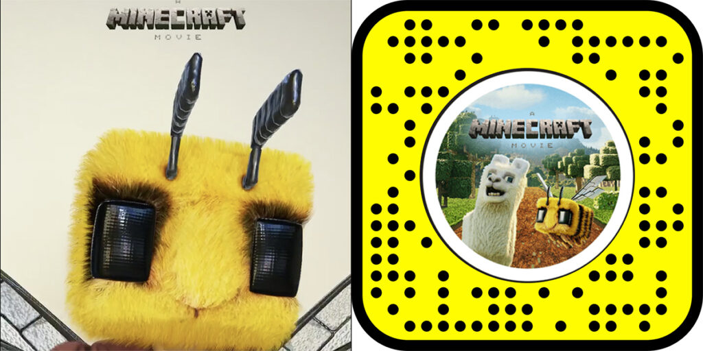 Snapchat Lens Minecraft movie